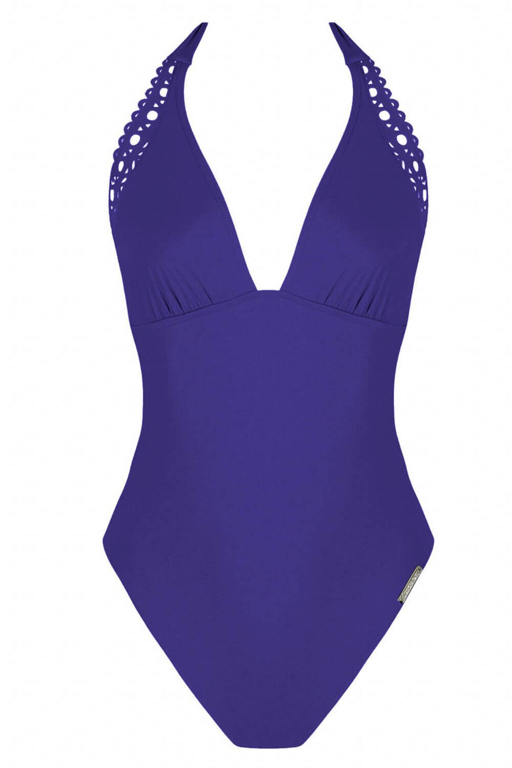 Lise Charmel Ajourage Couture Plunging Back One-Piece in Outremer