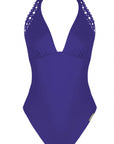 Lise Charmel Ajourage Couture Plunging Back One-Piece in Outremer