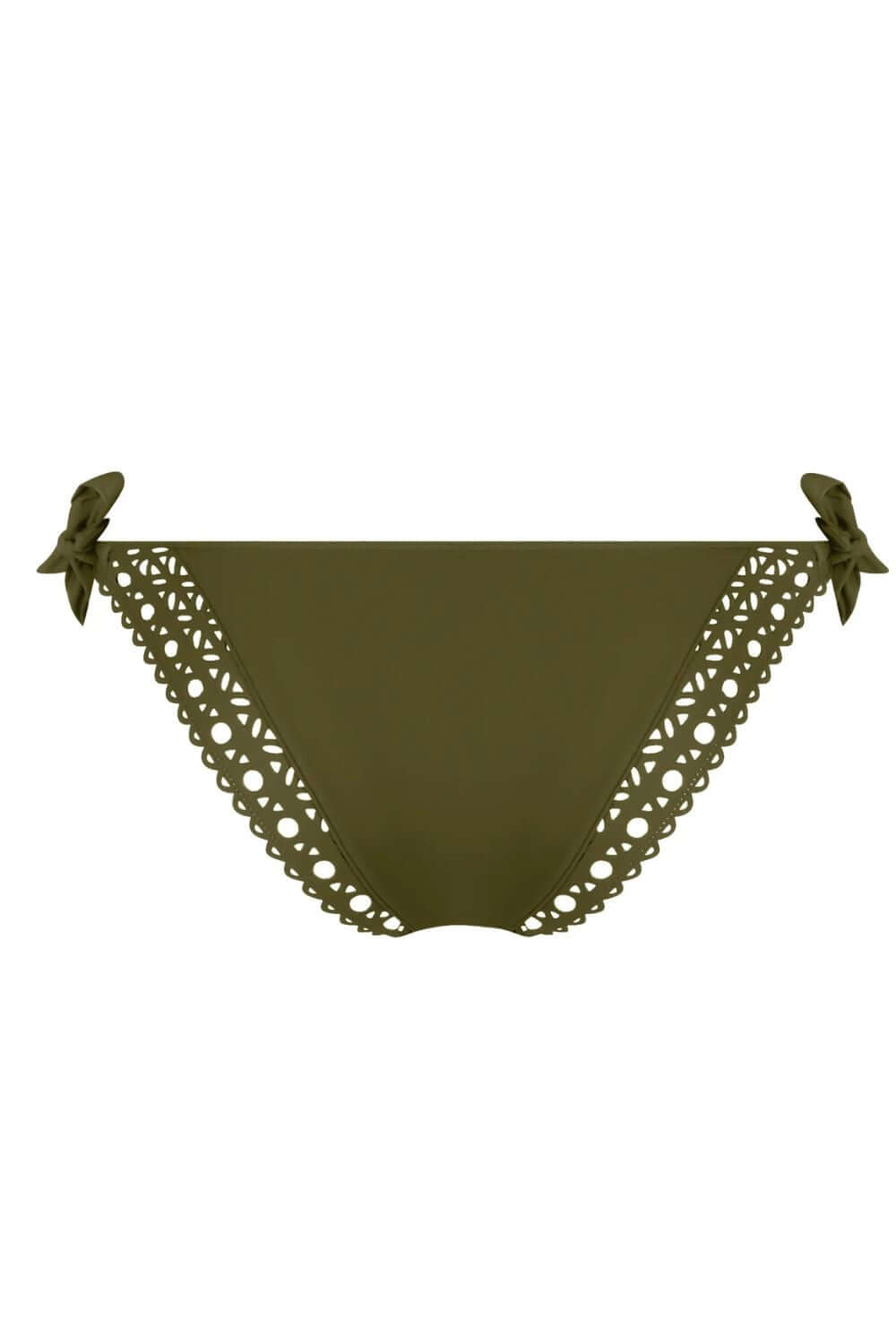 Lise Charmel Ajourage Couture Triangle Bikini with Ties in Avocado