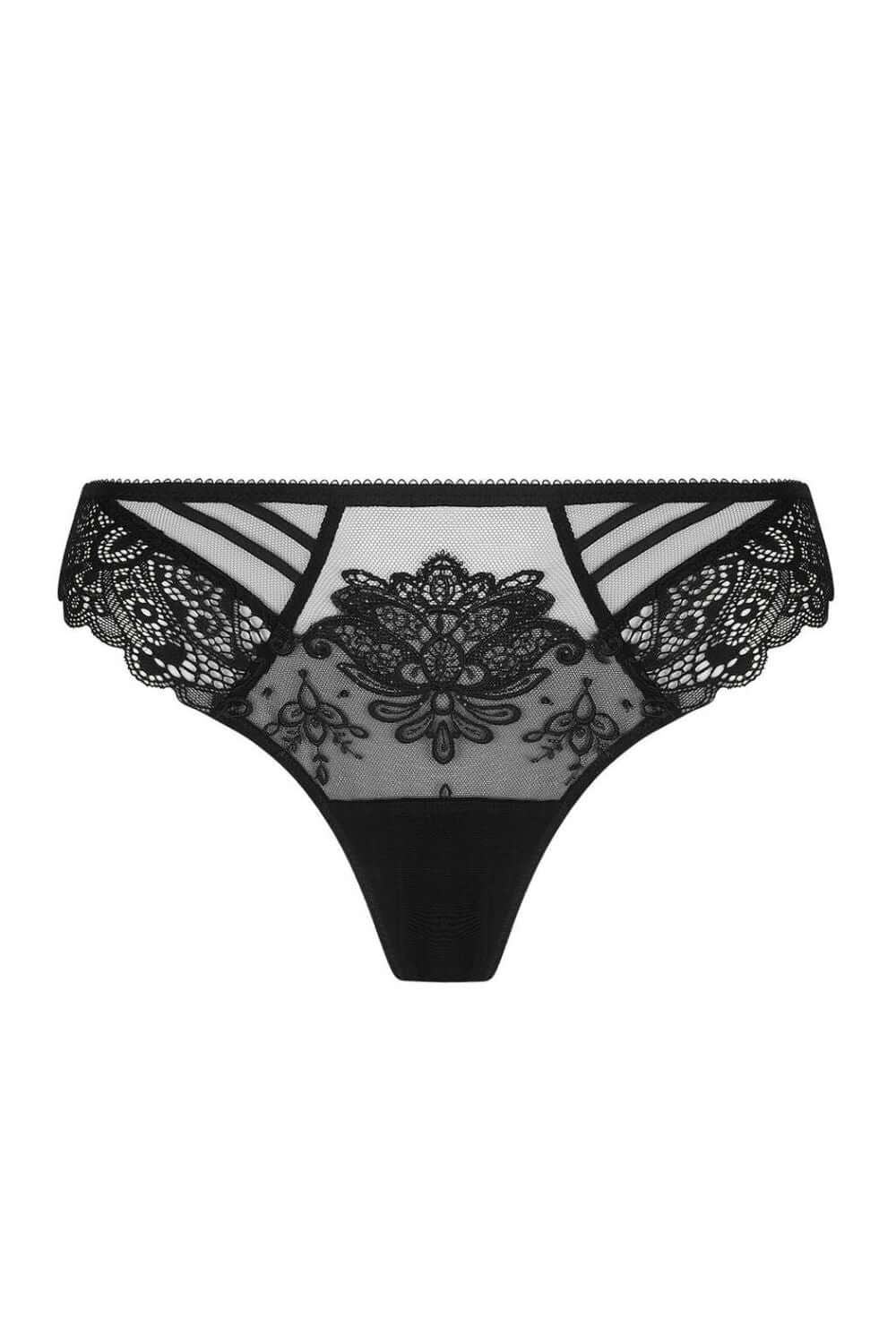 Lise Charmel Diva Glamour Tanga Thong in Black