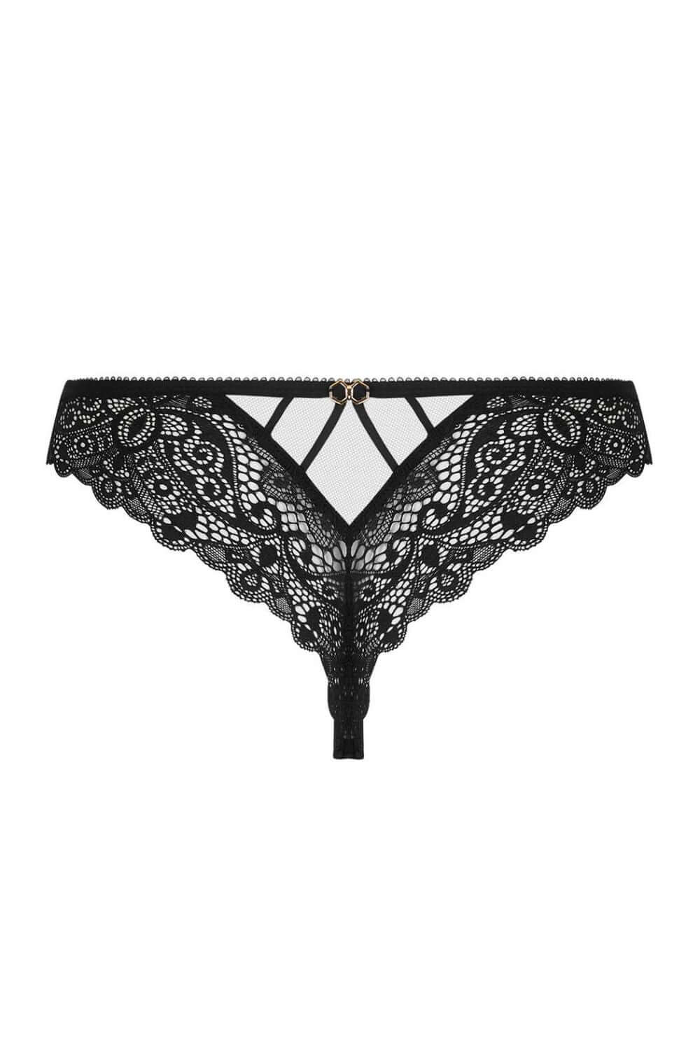 Lise Charmel Diva Glamour Tanga Thong in Black