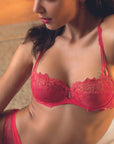 Lise Charmel Source Beaute Demi Cup Bra in Hibiscus