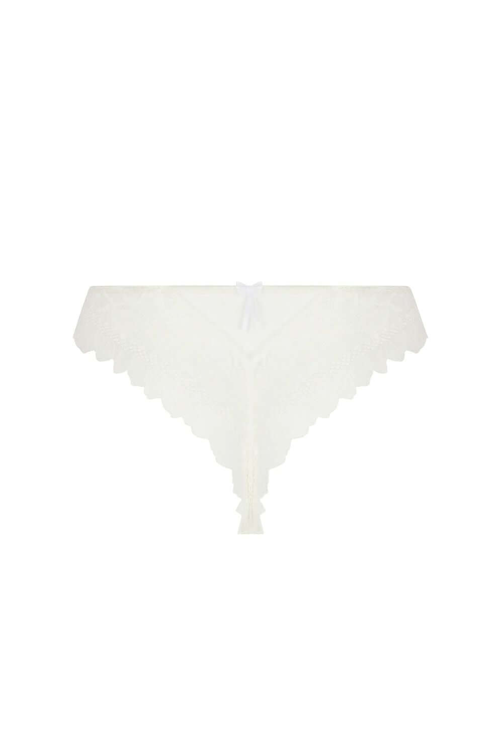 Lise Charmel Sublime Organza Thong in Ecru Nacre