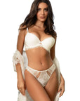 Lise Charmel Sublime Organza Thong in Ecru Nacre