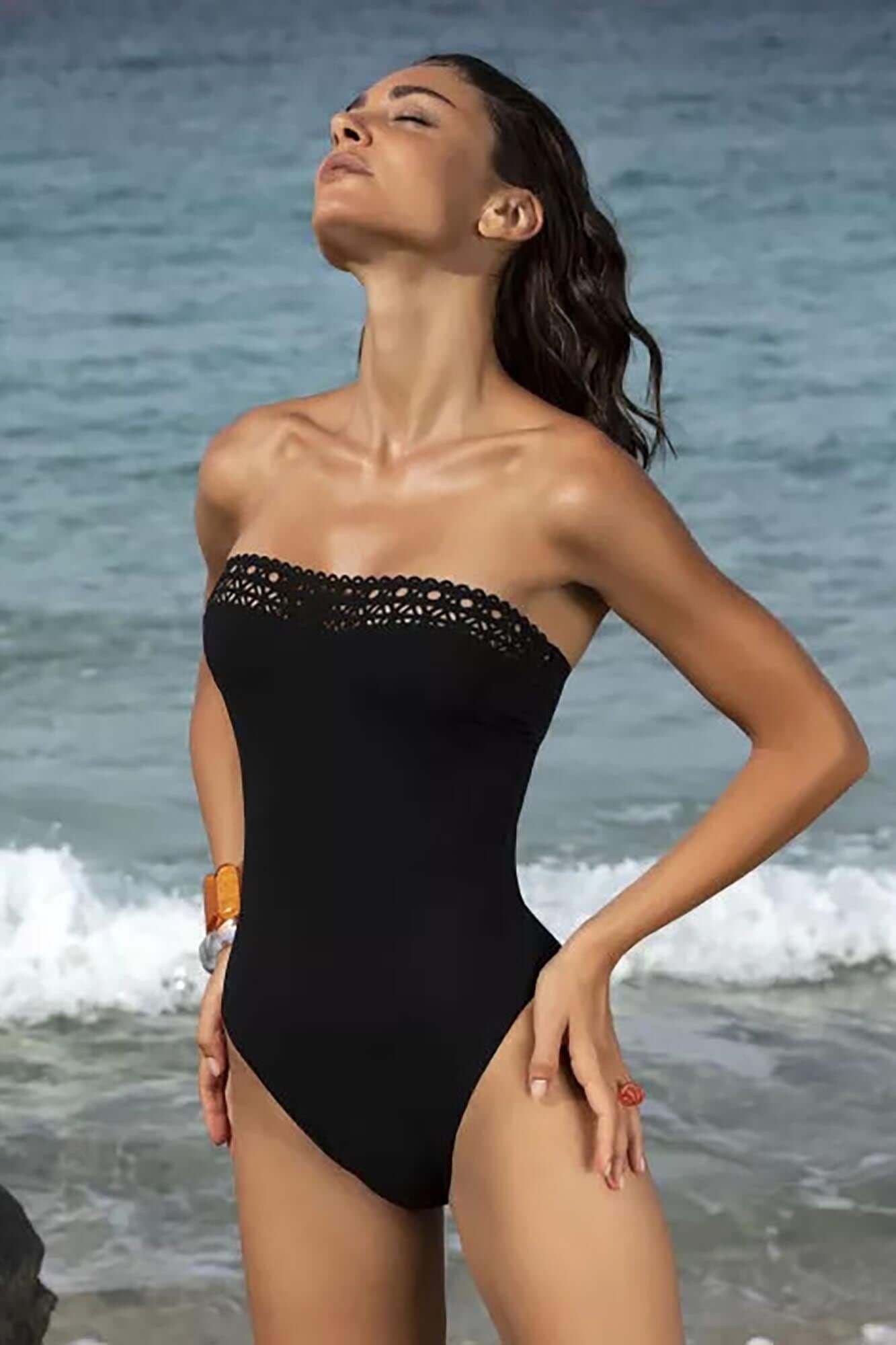 Ajourage Couture Soft Cup Strapless Swimsuit