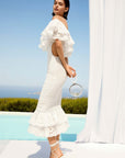 Luisa Dress in White Fruition