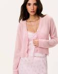 LoveShackFancy Breckie Cardigan in Blushberry
