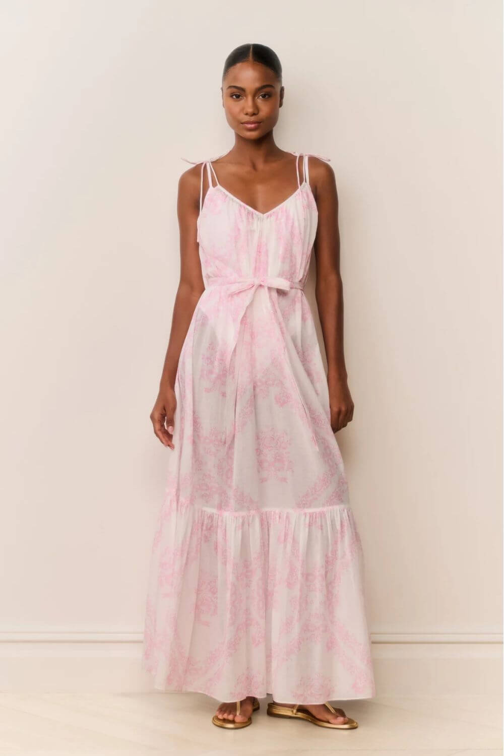 LoveShackFancy Hale Dress in Ivory Heirloom