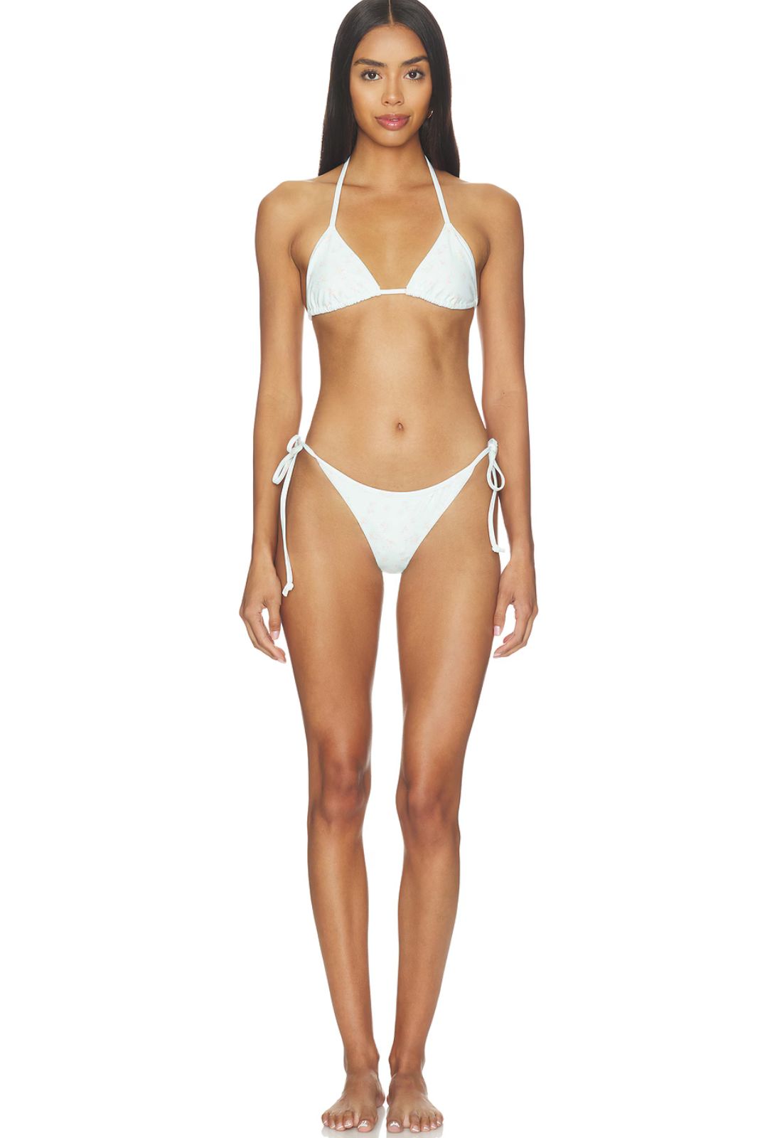 LoveShackFancy Harbor Bikini in Celadon Drift