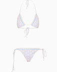 LoveShackFancy Harbor Bikini in Denim Sky