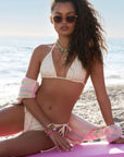 LoveShackFancy Harbor Bikini in Lemon Haze
