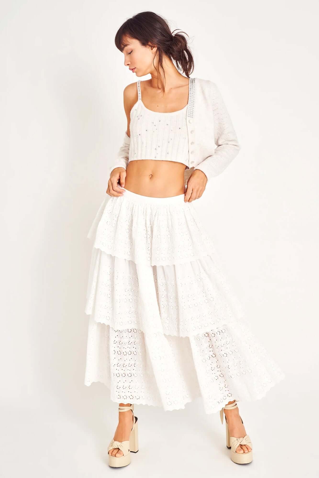 LoveShackFancy Kasiana Skirt