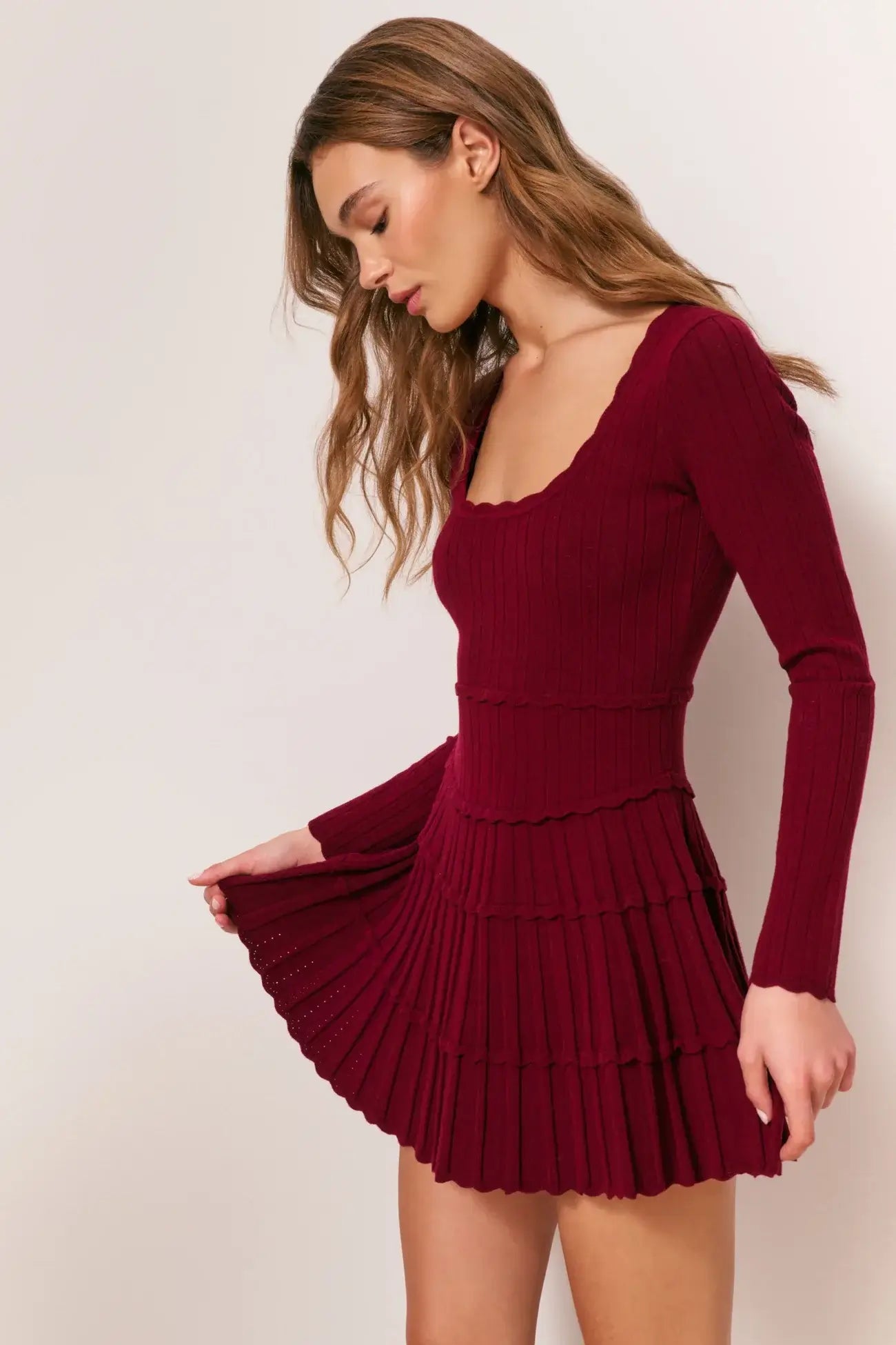 LoveShackFancy Lavender Dress in Spiced Berry