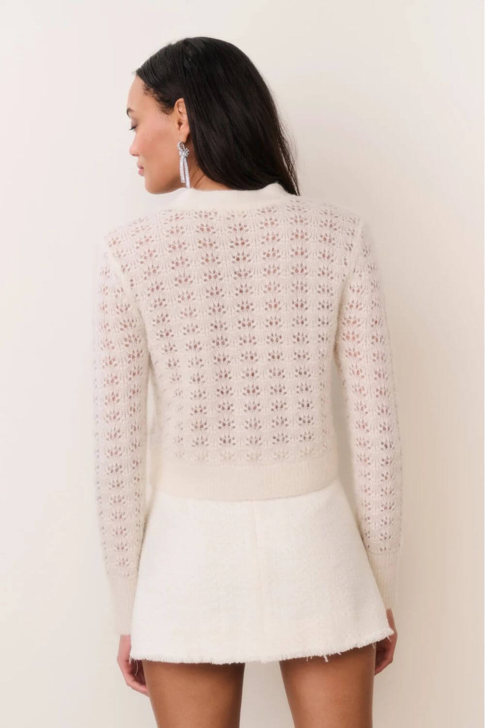 LoveShackFancy Lily Cardigan in Frosted Candy