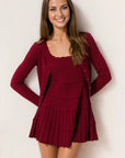 LoveShackFancy Martti Cardigan in Spiced Berry
