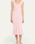 LoveShackFancy Tayleen Dress in Peach Sorbet