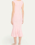 LoveShackFancy Tayleen Dress in Peach Sorbet