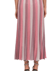 Maison Lurex Pleated Maxi Skirt in Pink Lilac