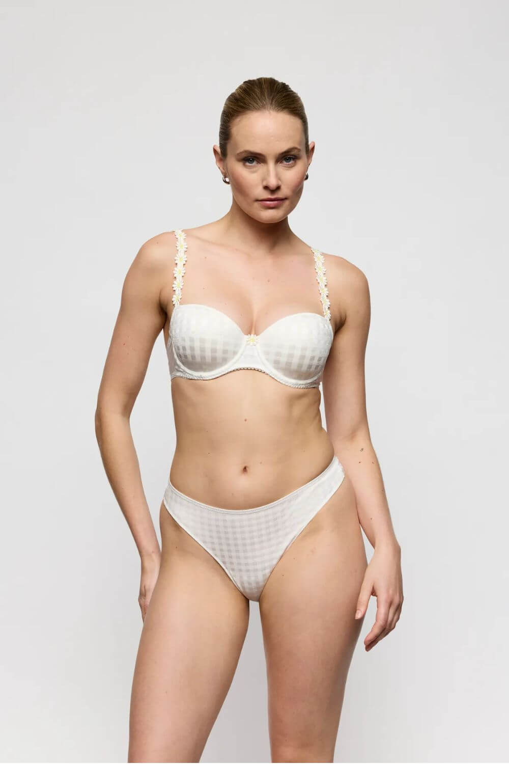 Marie Jo Avero Padded Balcony Bra in Ivory Petal