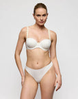 Marie Jo Avero Padded Balcony Bra in Ivory Petal