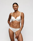 Marie Jo Avero Padded Heart Shaped Bra in Ivory Petal