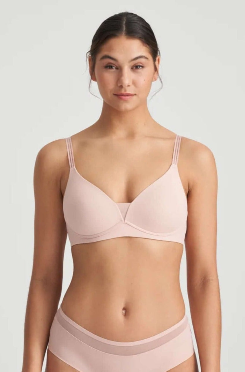 Marie Jo Louie Soft Wireless Bra in Powder Rose