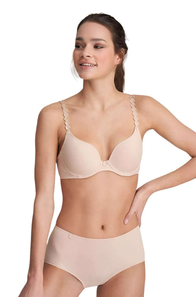 Marie Jo Tom Heart Shaped Bra in Caffe Latte