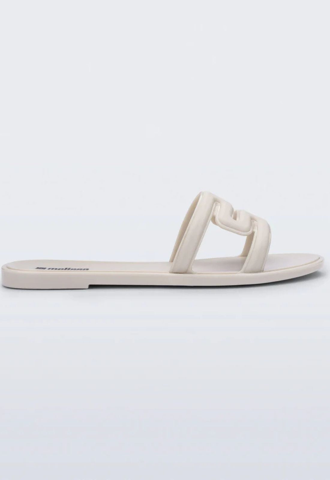 Melissa M Slide Sandal in Light Beige