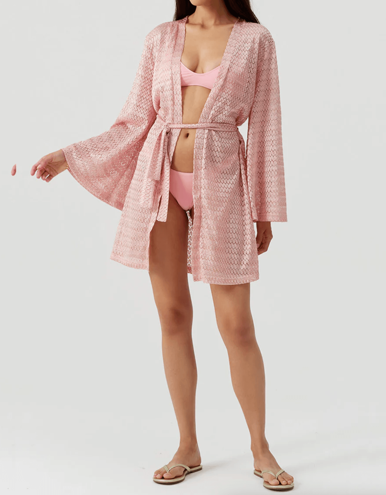 Melissa Odabash Anna Kaftan in Rose