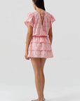 Melissa Odabash Jess Short Sleeve Dress in Peach