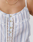 Melissa Odabash Kelly Dress in Blue Stripes