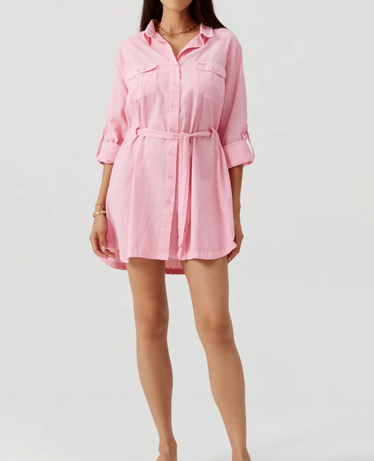 Melissa Odabash Lacey Cover up in Rose