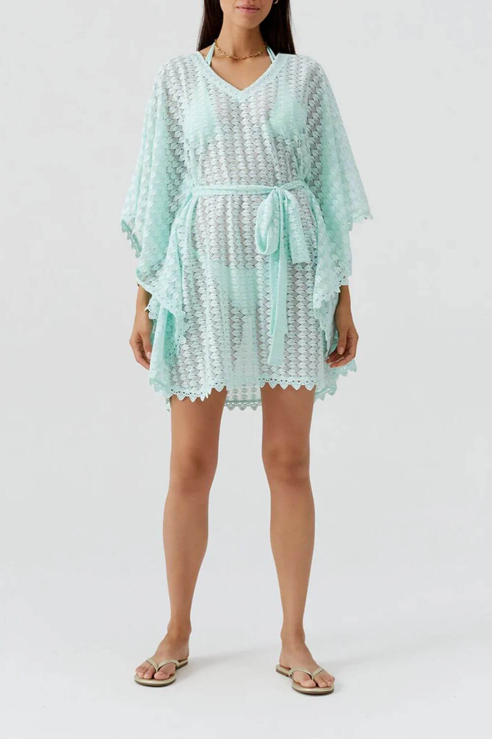 Melissa Odabash Petra Cover Up in Mint