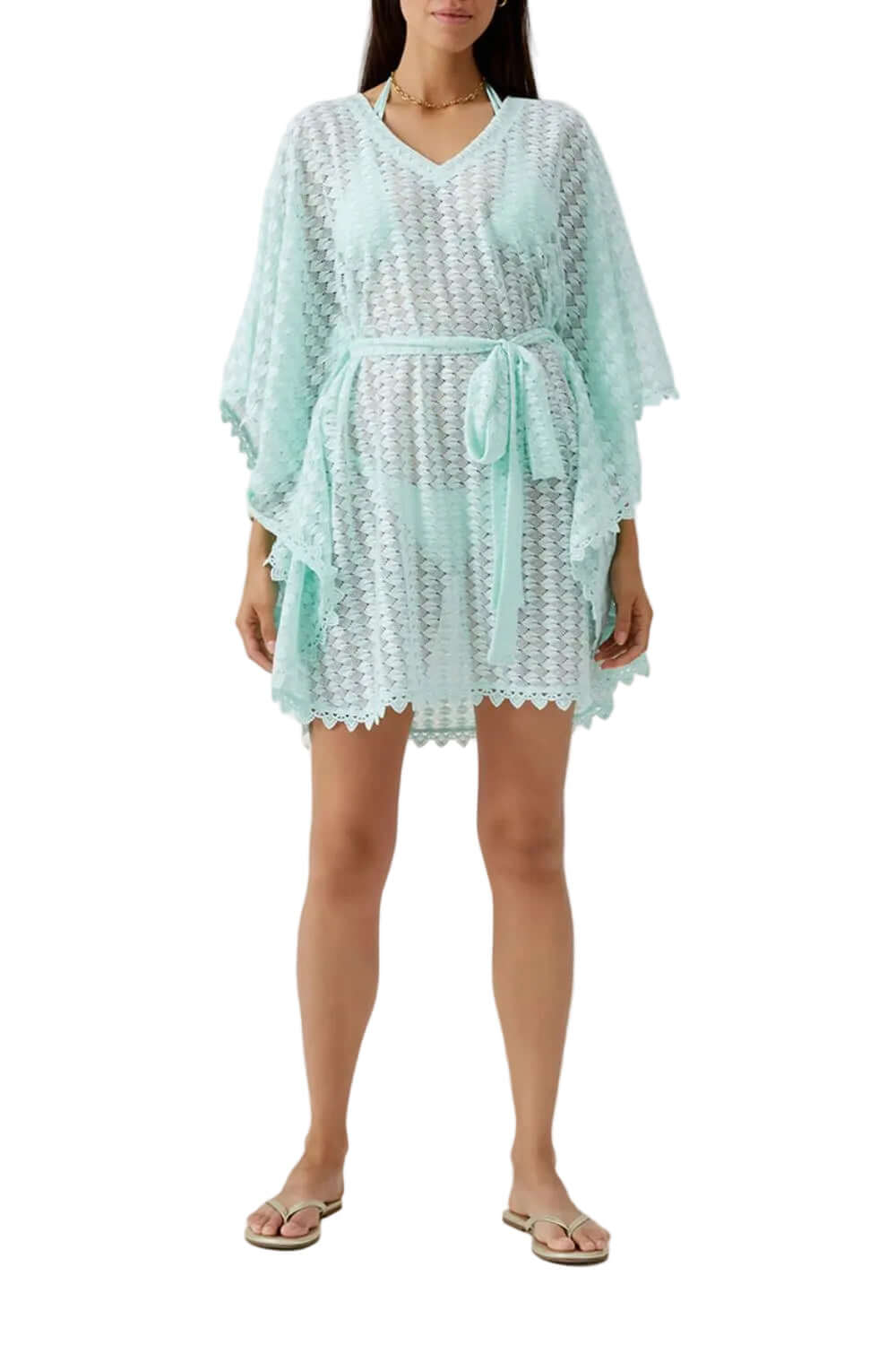 Melissa Odabash Petra Cover Up in Mint