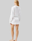 Melissa Odabash Sara Short Shirt Dress in White