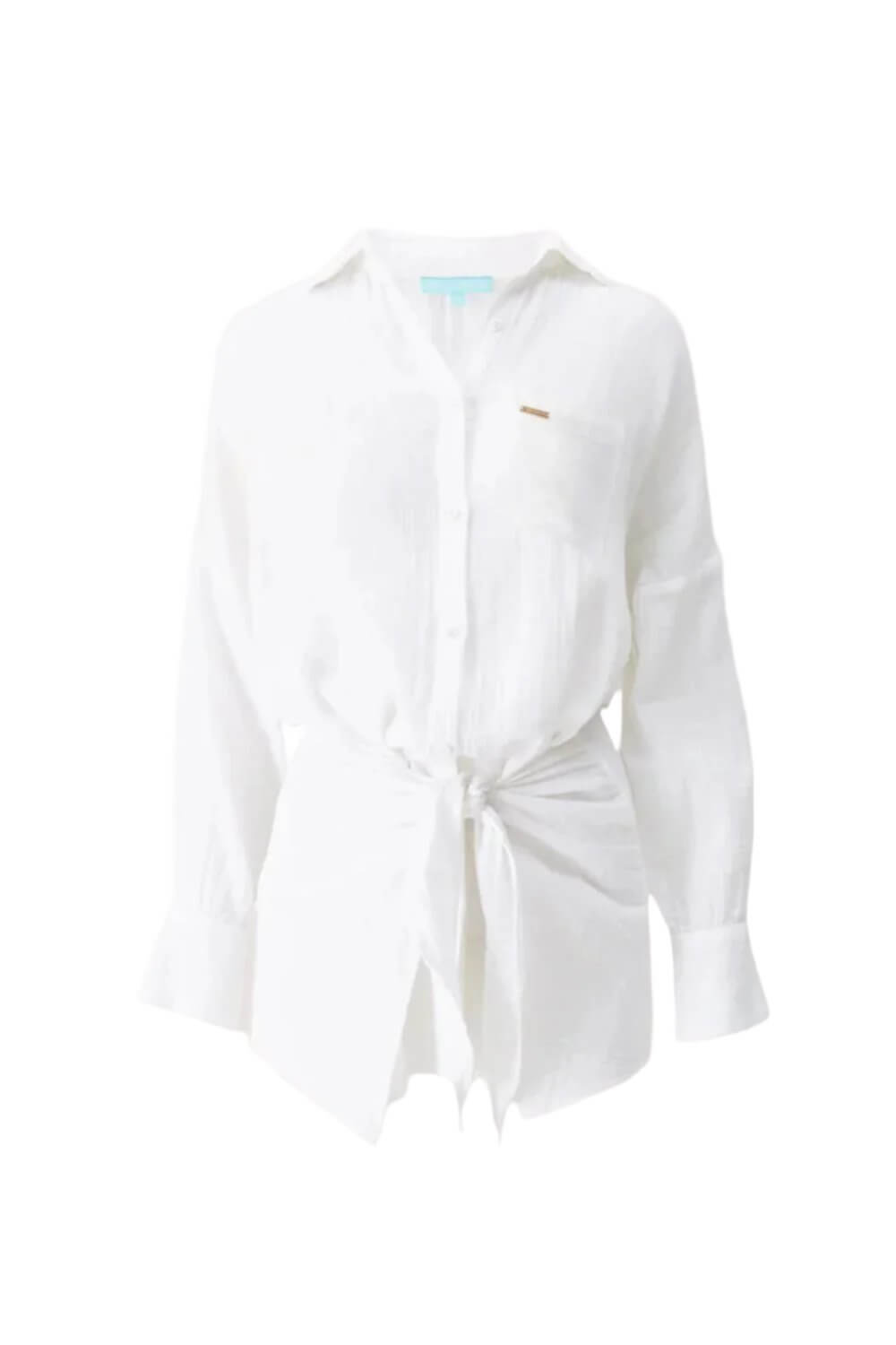 Melissa Odabash Sara Short Shirt Dress in White