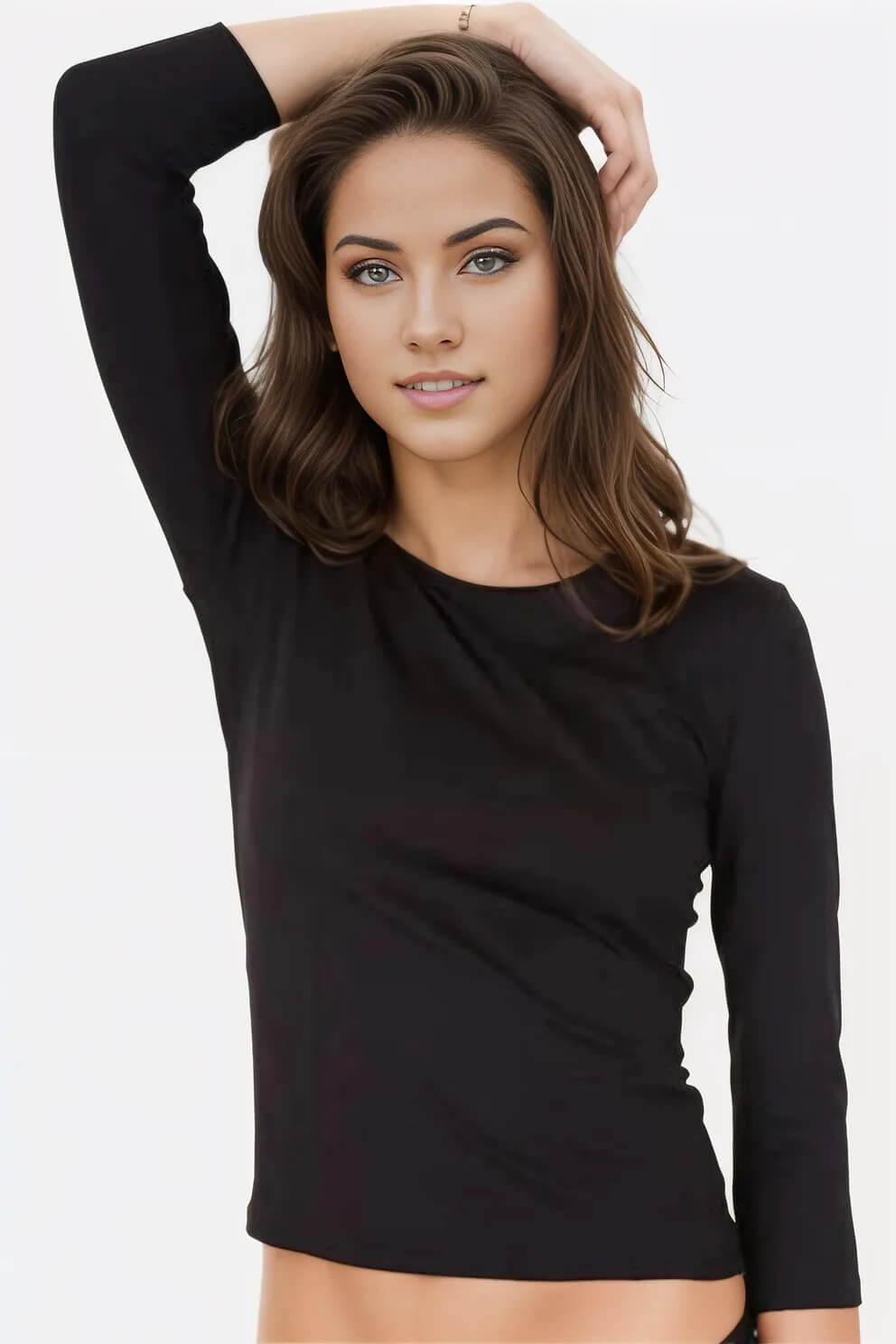 Only Hearts 3/4 Sleeve Crewneck Shirt