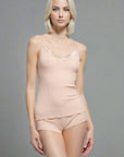 Oscalito Elegance Satin Wool and Silk V-Neck Camisole 