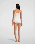 Oscalito Elegance Satin Wool and Silk V-Neck Camisole 