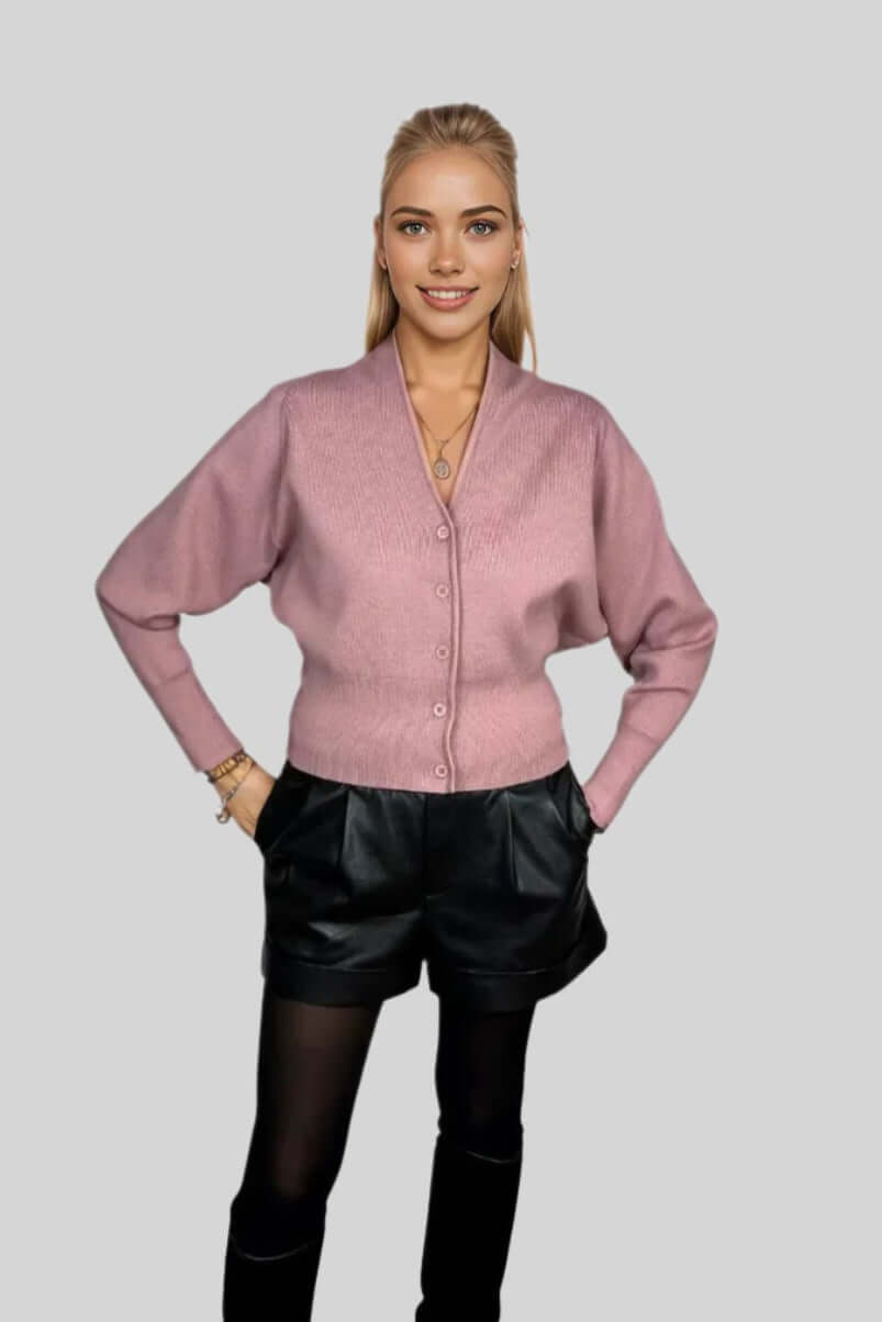 Paola Bernardi Sophia Cardigan in Rose
