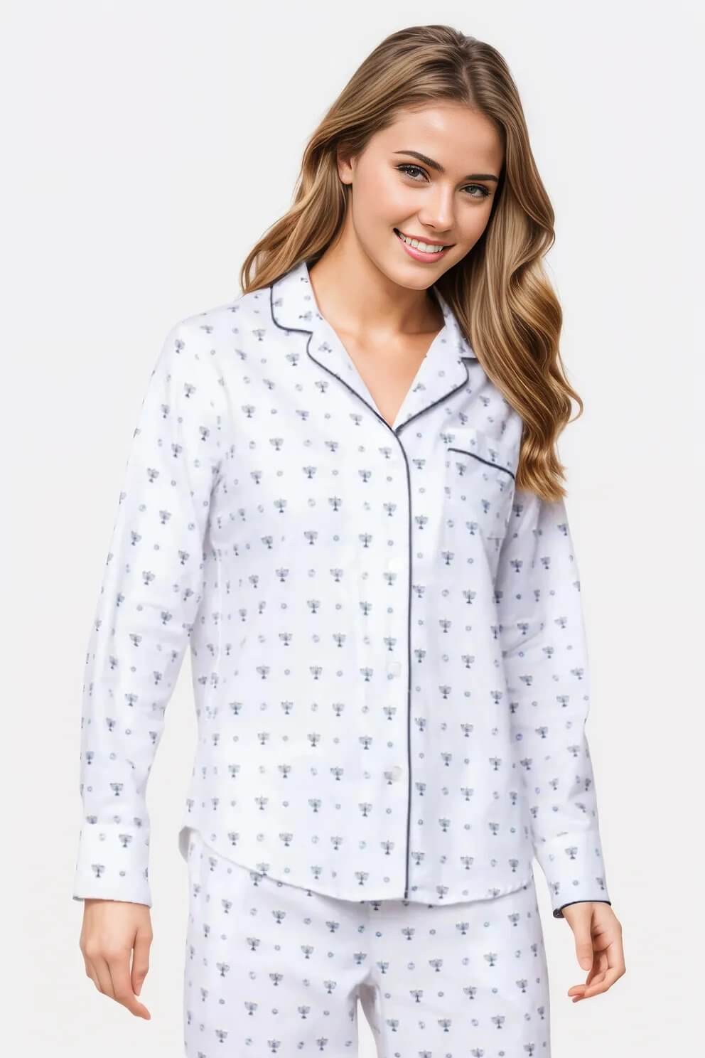 Petite Plume Happy Hanukkah Twill Pajama Set