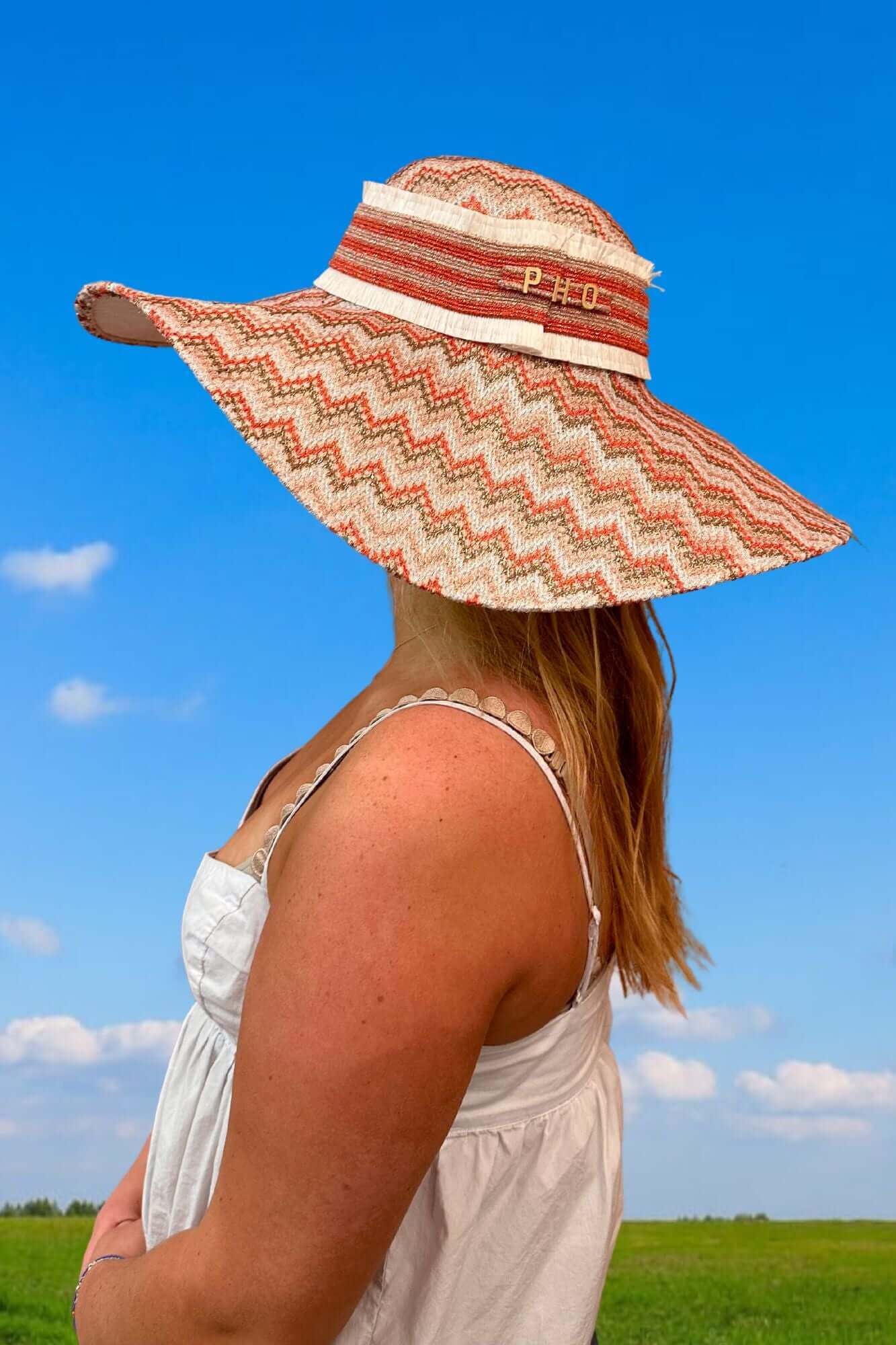 PHO Cappello Large Hat in Rubino