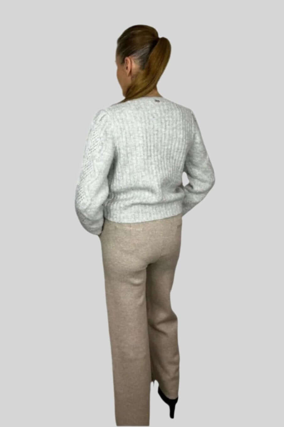 PHO Knit Cardigan in Grey