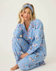 PJ Salvage Baked Woof Love Flannel Long PJ Set