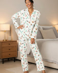 PJ Salvage Holiday Dogs Flannel Long PJ Set