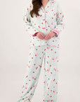 PJ Salvage Ma Cherie Flannel Long PJ Set