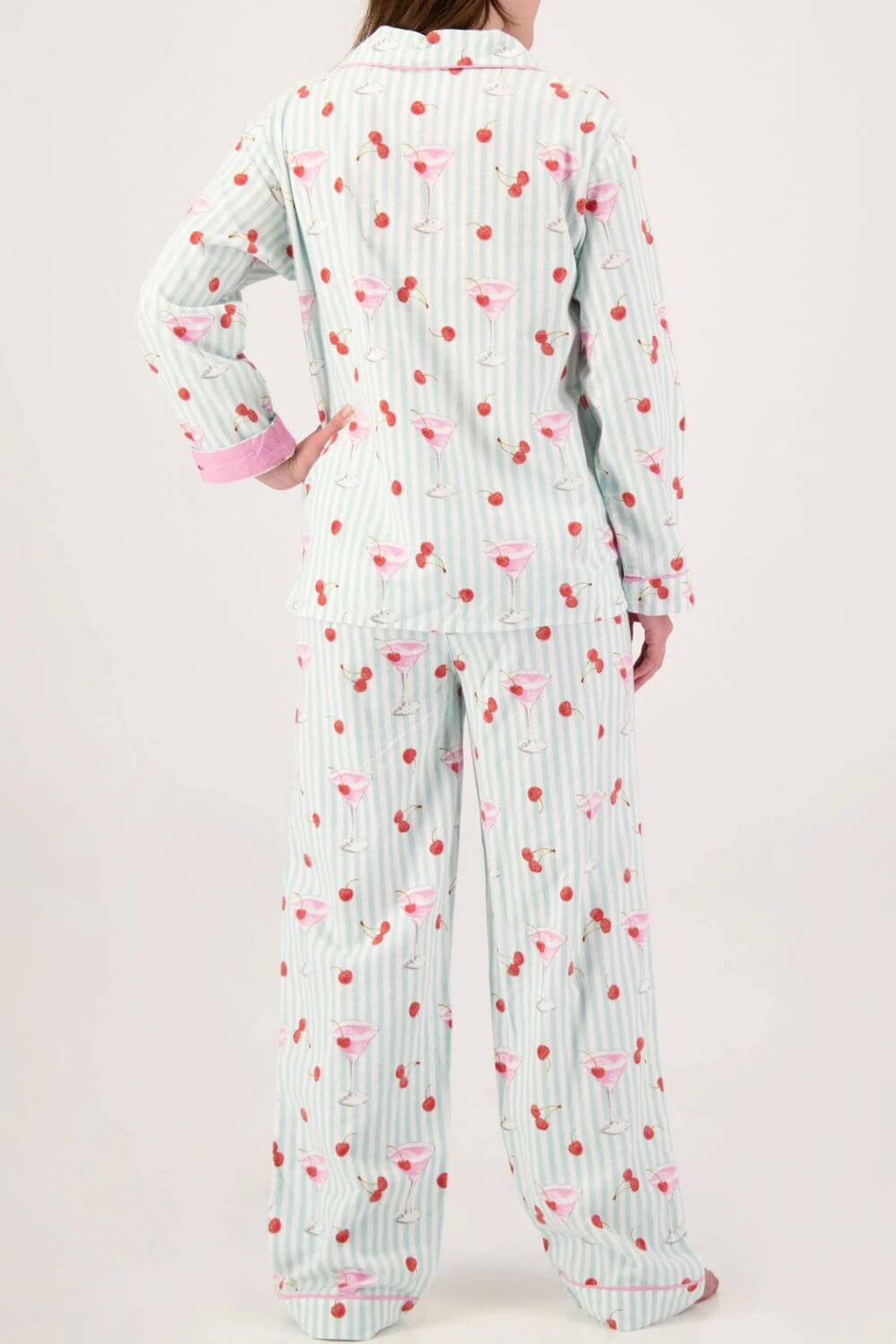 PJ Salvage Ma Cherie Flannel Long PJ Set