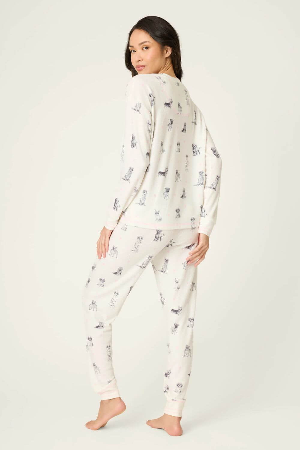PJ Salvage My Dog is My Valentine Long Jogger PJ Set