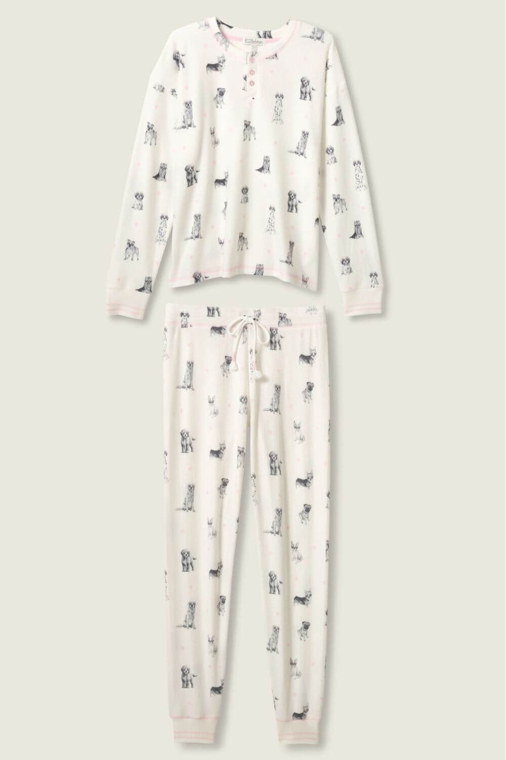 PJ Salvage My Dog is My Valentine Long Jogger PJ Set