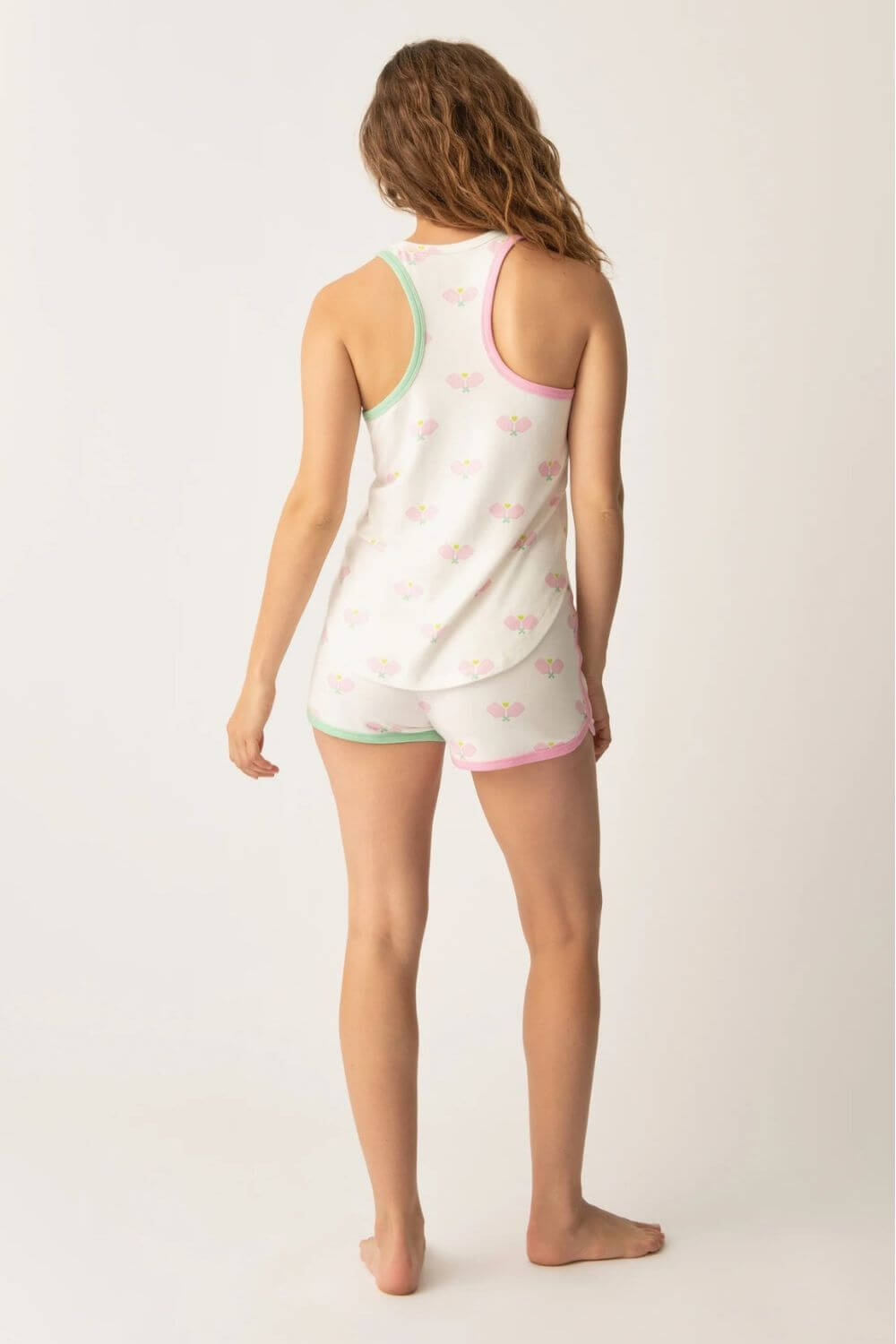 PJ Salvage Peachy Heart Tank and Shorts Pajama Set